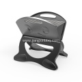 Black X-Shape Charcoal Grill With Smile Pattern